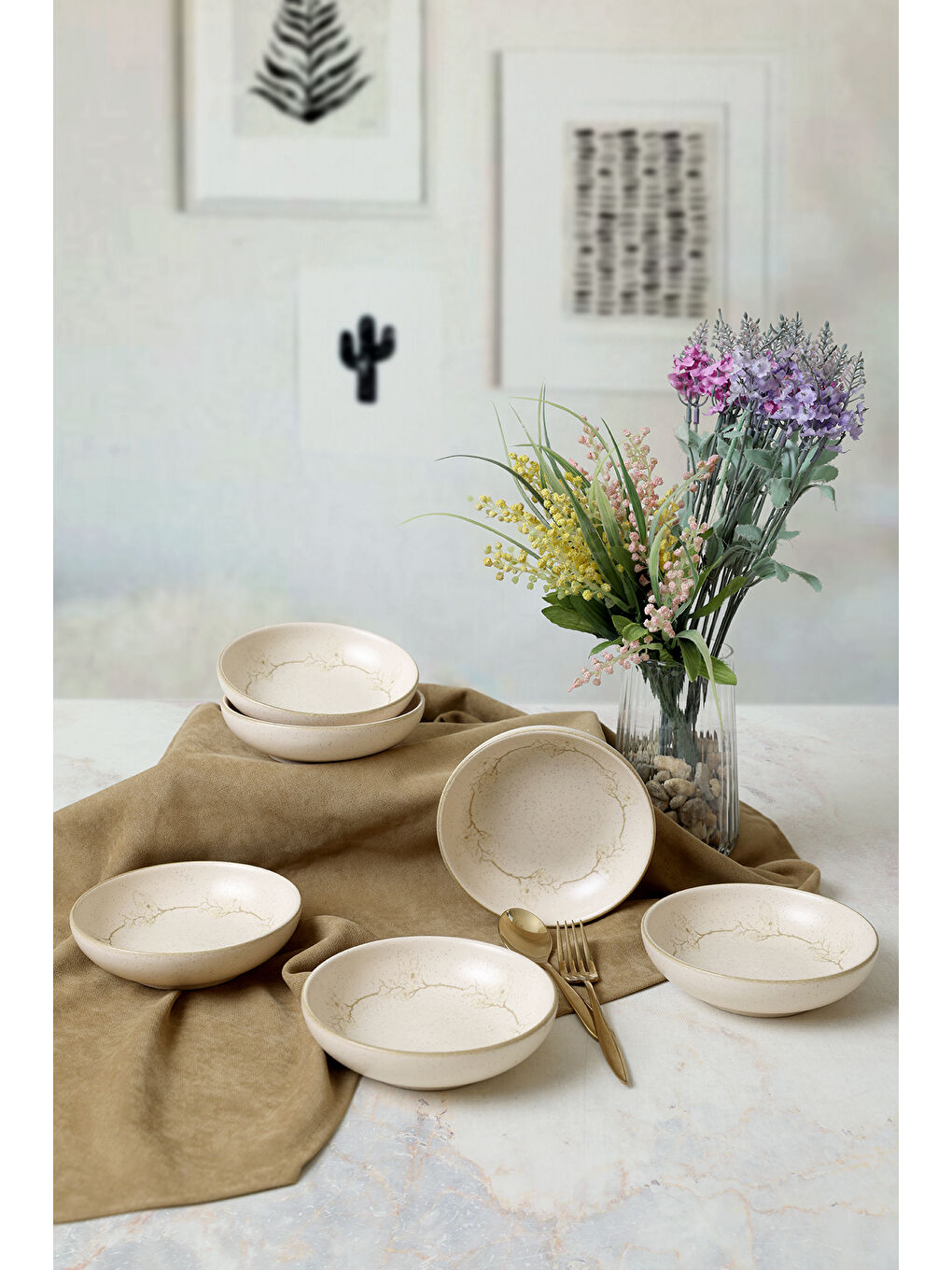 Karışık Taupe Bloom Halka Çerezlik / Sosluk 13 Cm 6 Adet-1