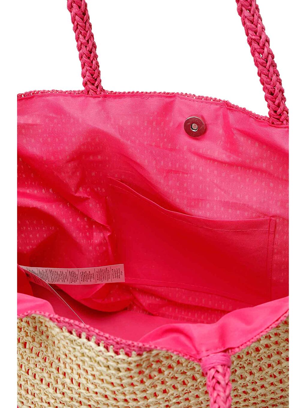 Pembe HASIR ALOHA PLJ 5FX Fuşya Kadın Plaj Çantası-3
