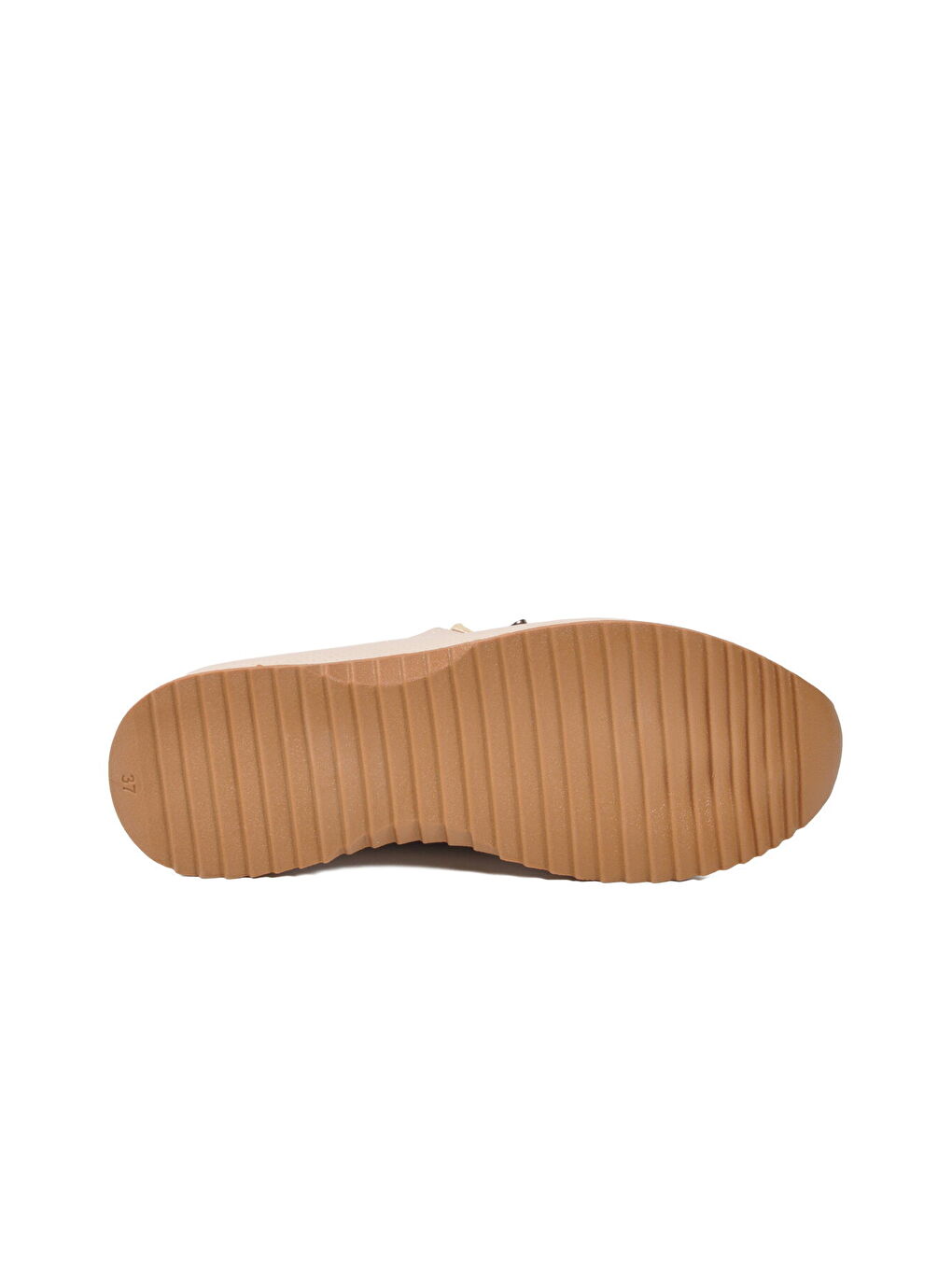 Bej Lastik Bağcıklı Hafif Kadın Casual Ayakkabı 063 Z-4