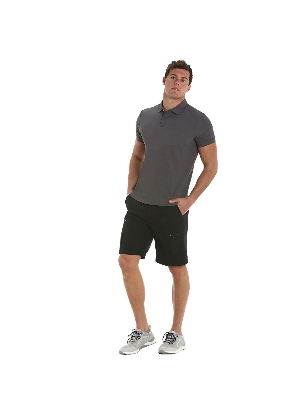 Act Qd Polo Erkek Gri Tişört-7