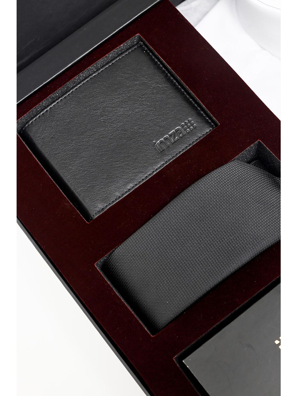 Beyaz Gömlek Slim Fit, Kravat, Cüzdan, Parfüm 4'Lü Set, Damat Bohçası, Hediye Seti, Düğün Set-7