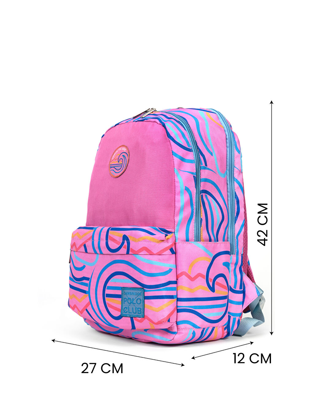 Wave Çift Ana Bölmeli Unisex Çocuk İlkokul Çanta Set-3