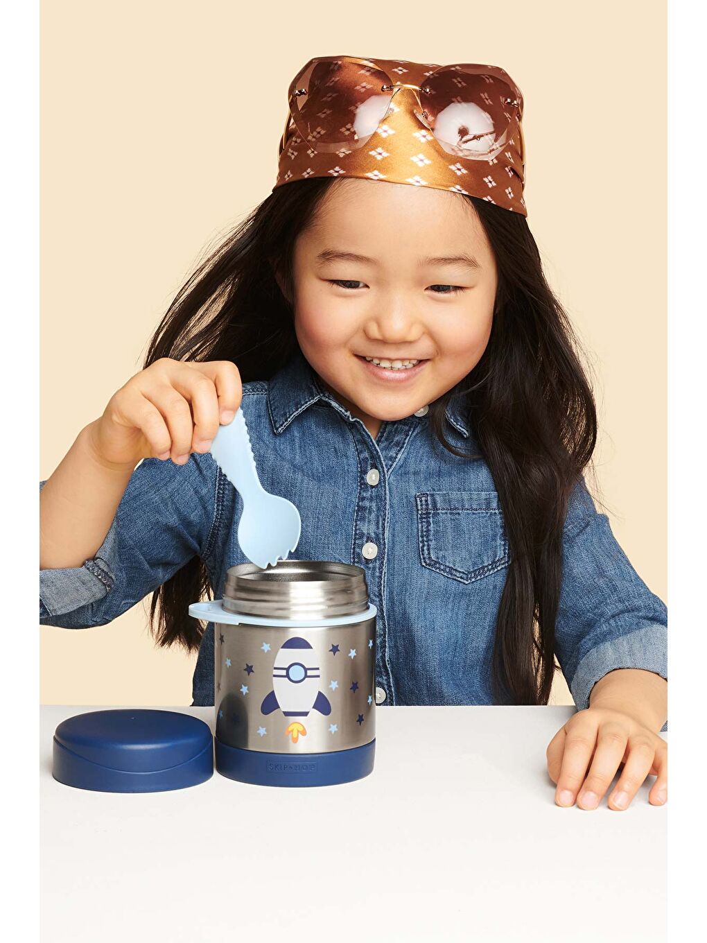 Paslanmaz Çelik Mama Saklama Termosu Seti - Roket-5