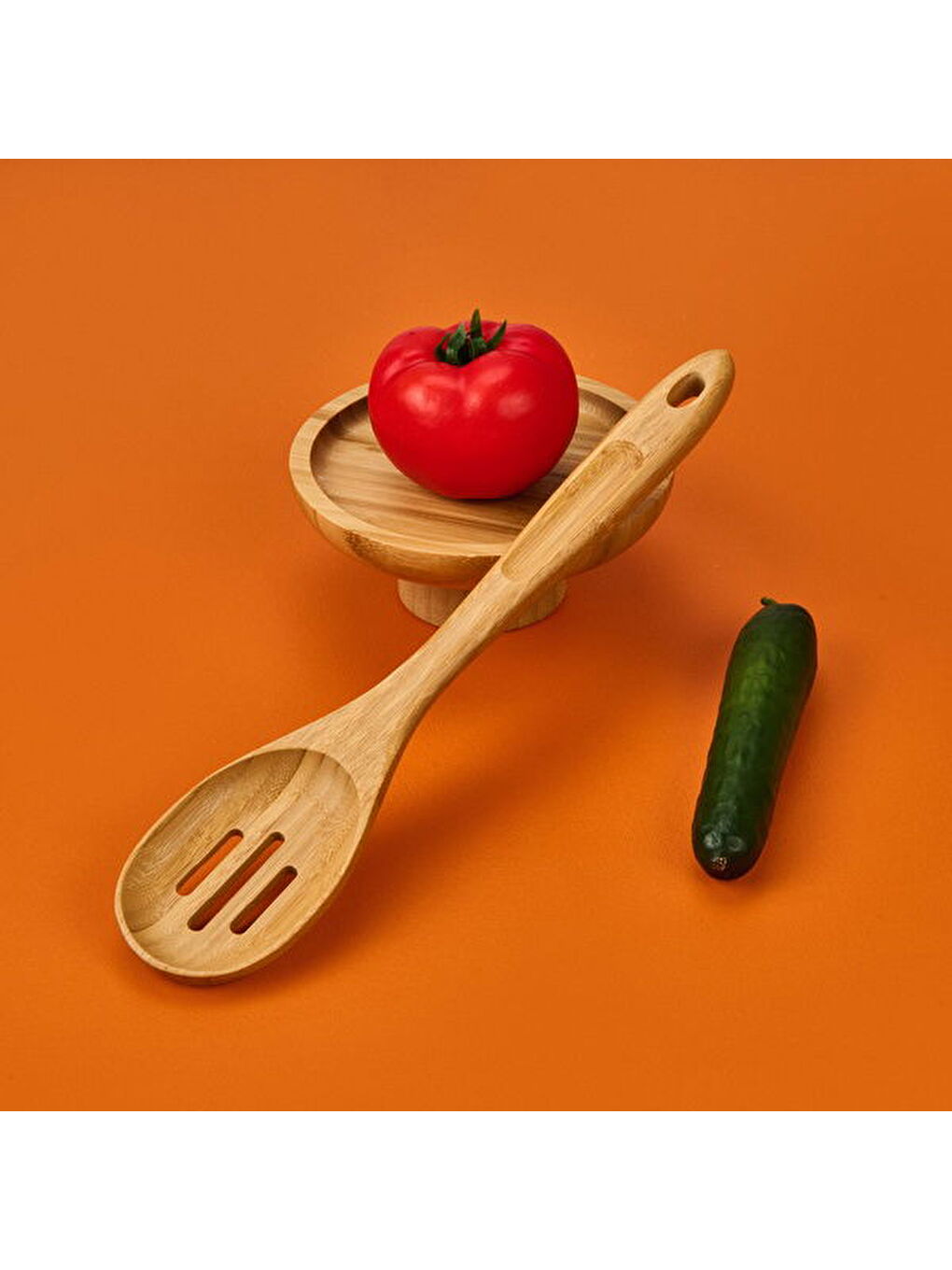 Bambu Kevgir - Açık Kahverengi - 20 cm