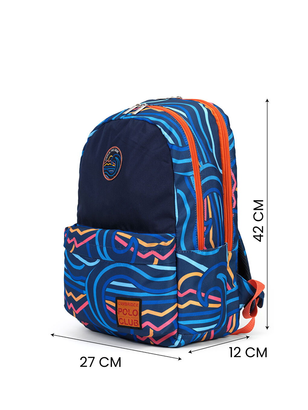 Wave Çift Ana Bölmeli Unisex Çocuk İlkokul Çanta Set-3