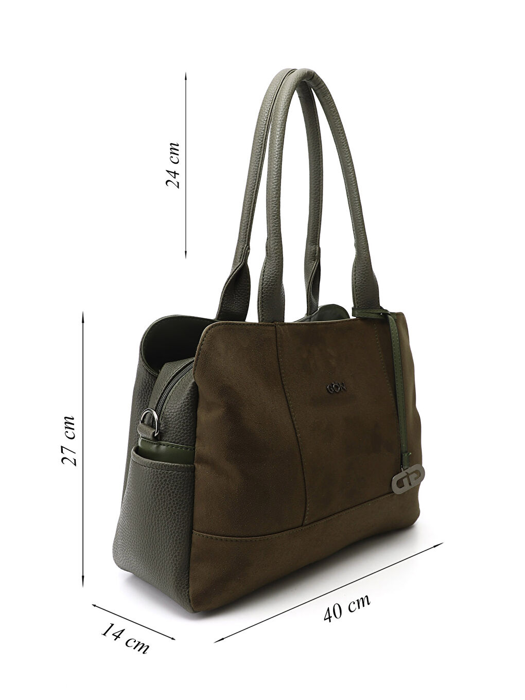 Haki Kadın HAKİ Uzun Askılı El ve Omuz Çantası-1