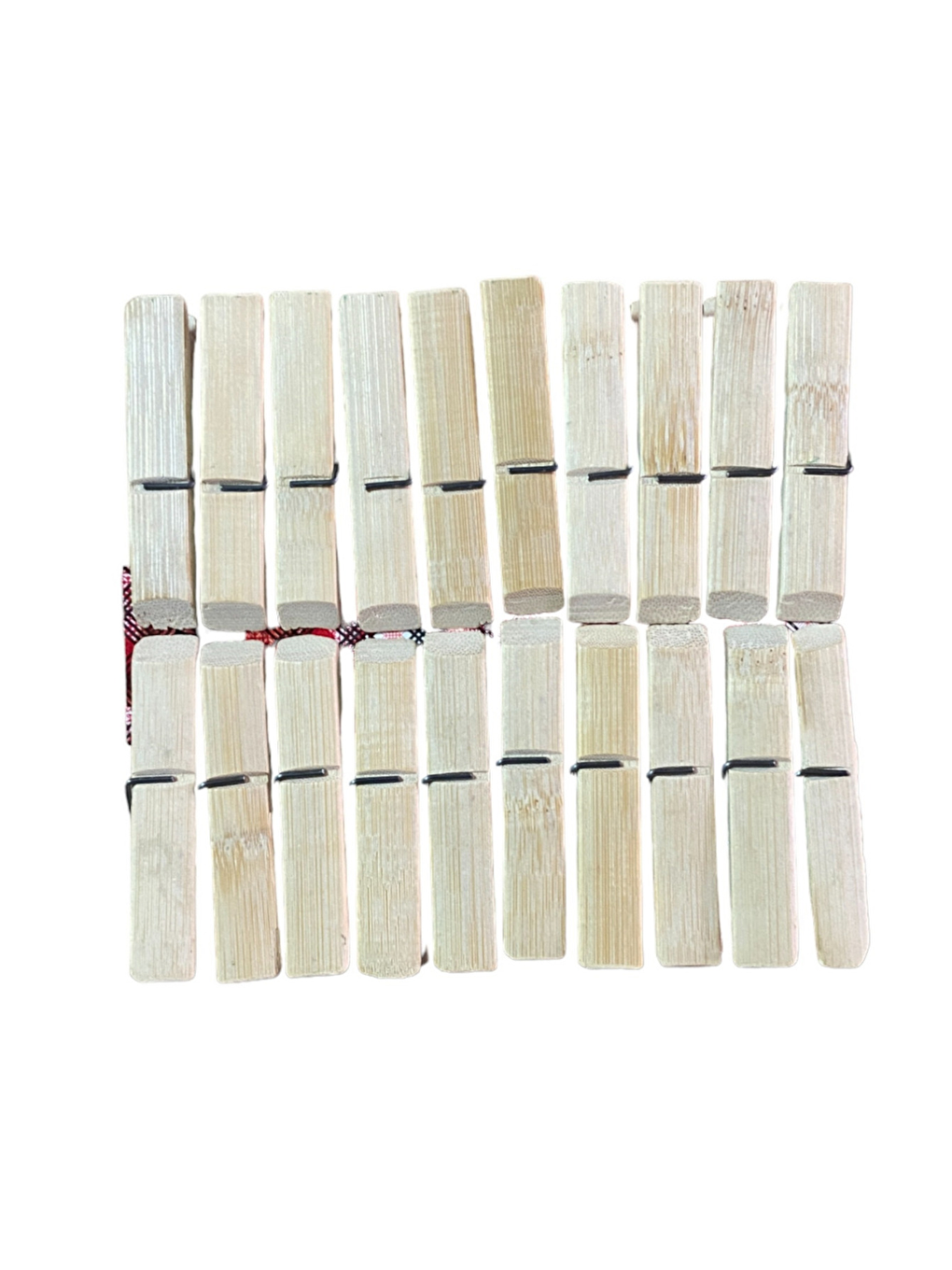 Ekru Bambu Çamaşır Mandalı Çamaşır Maşası 60 Adet-3