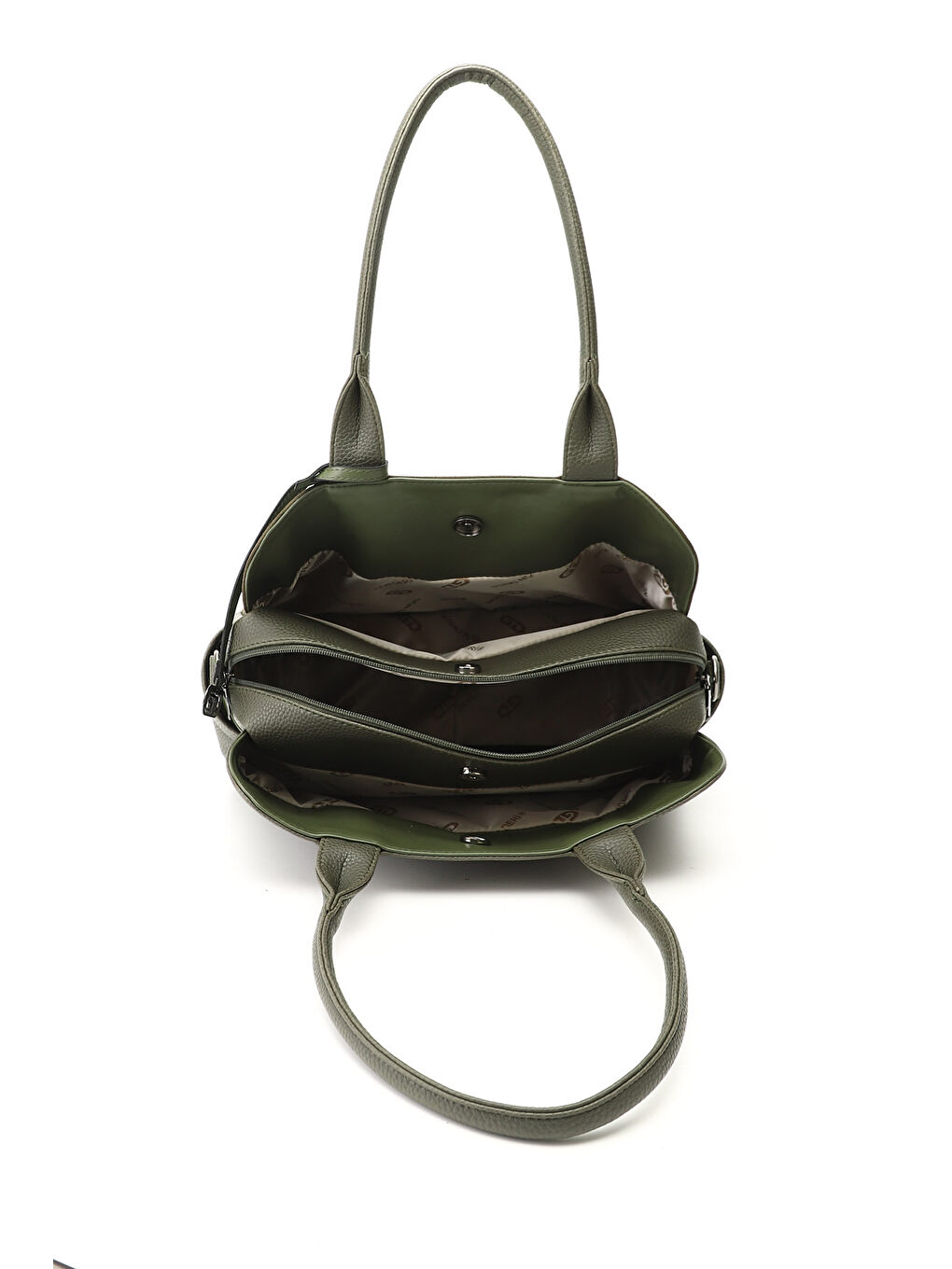 Haki Kadın HAKİ Uzun Askılı El ve Omuz Çantası-4