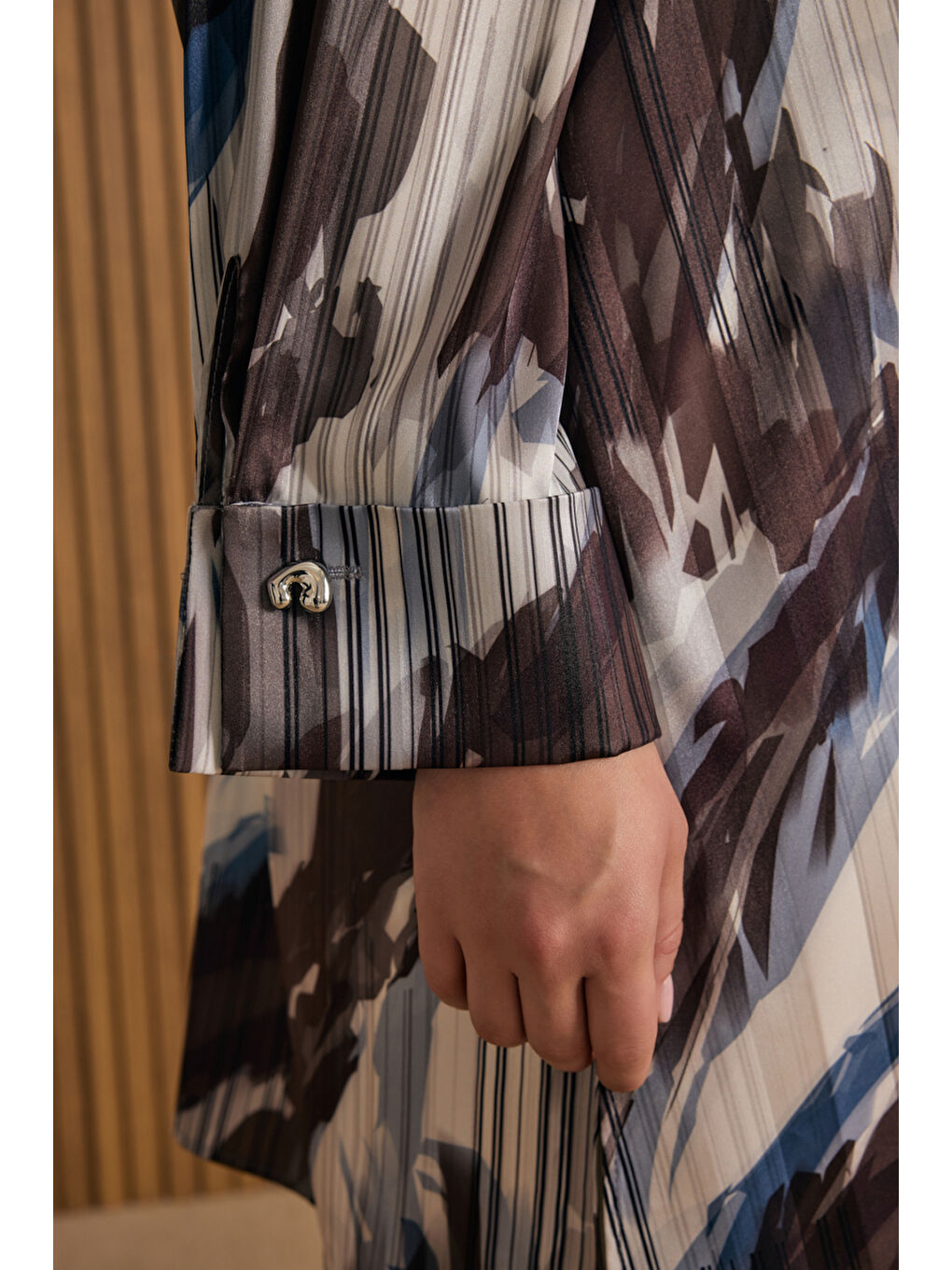 Kahverengi Desenli Tunik-4