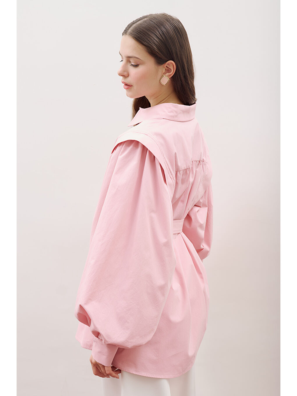 Nora Tasarım Gömlek Pembe-2