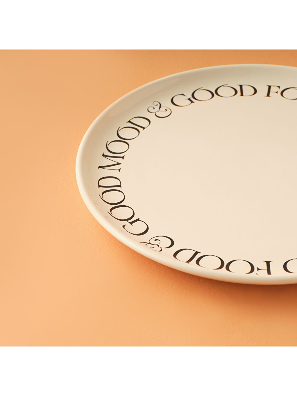 Mottos Seramik 6'lı Pasta Tabağı Beyaz (20 cm)-2