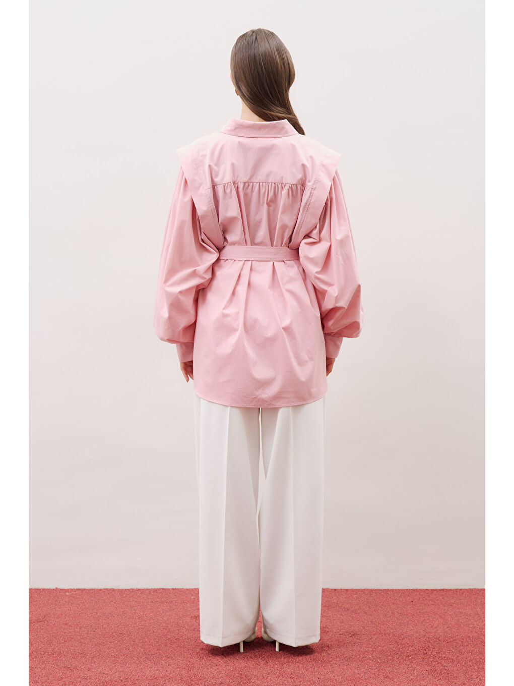 Nora Tasarım Gömlek Pembe-3