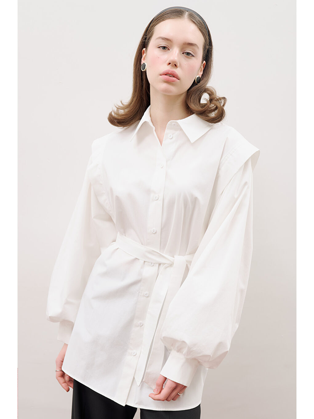 Nora Tasarım Gömlek Ekru-4