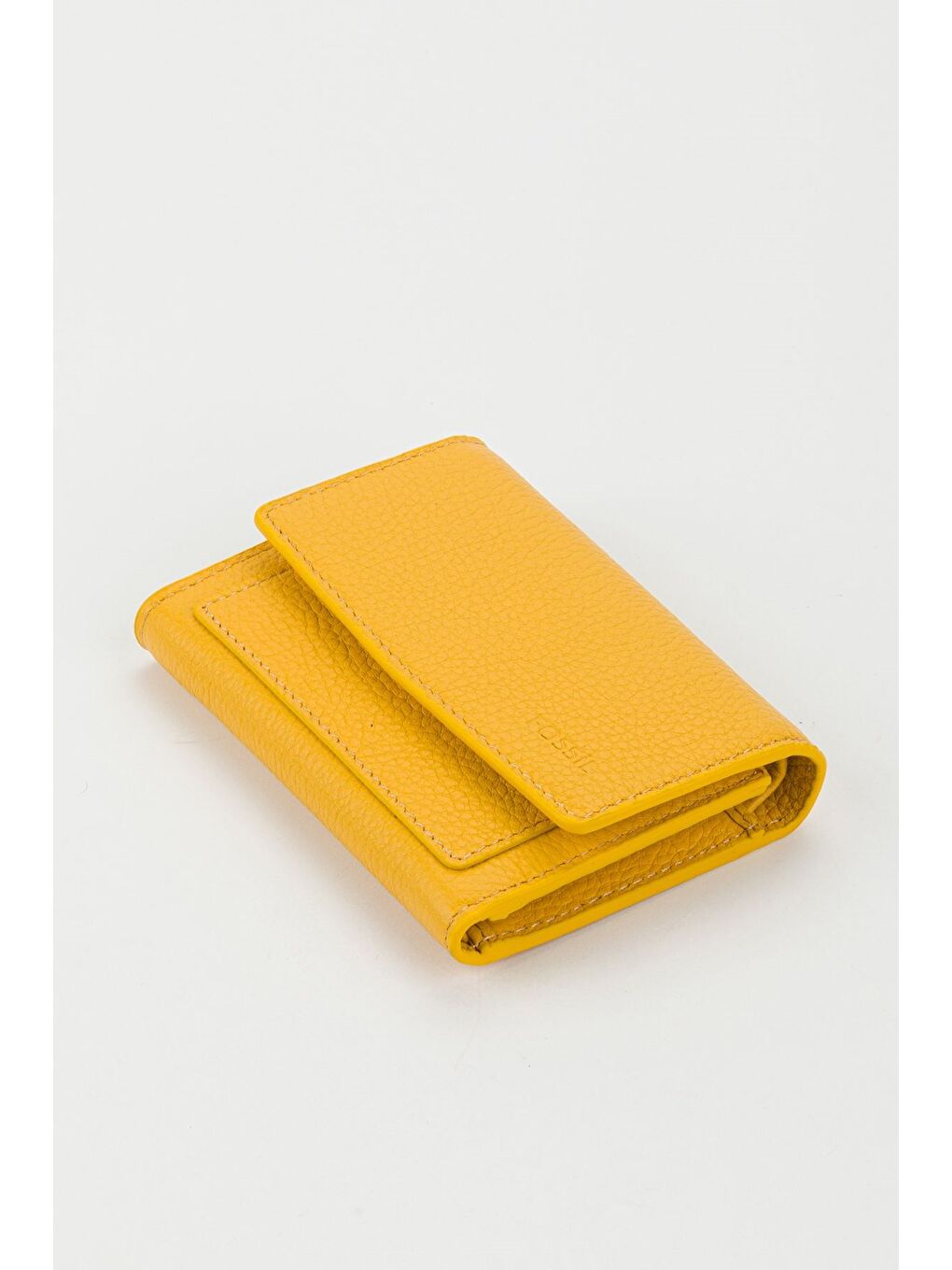 Sarı Kutulu Hakiki Deri Buz Mavi Orta Boy Kadın El Portföyü Kartlık Cüzdan