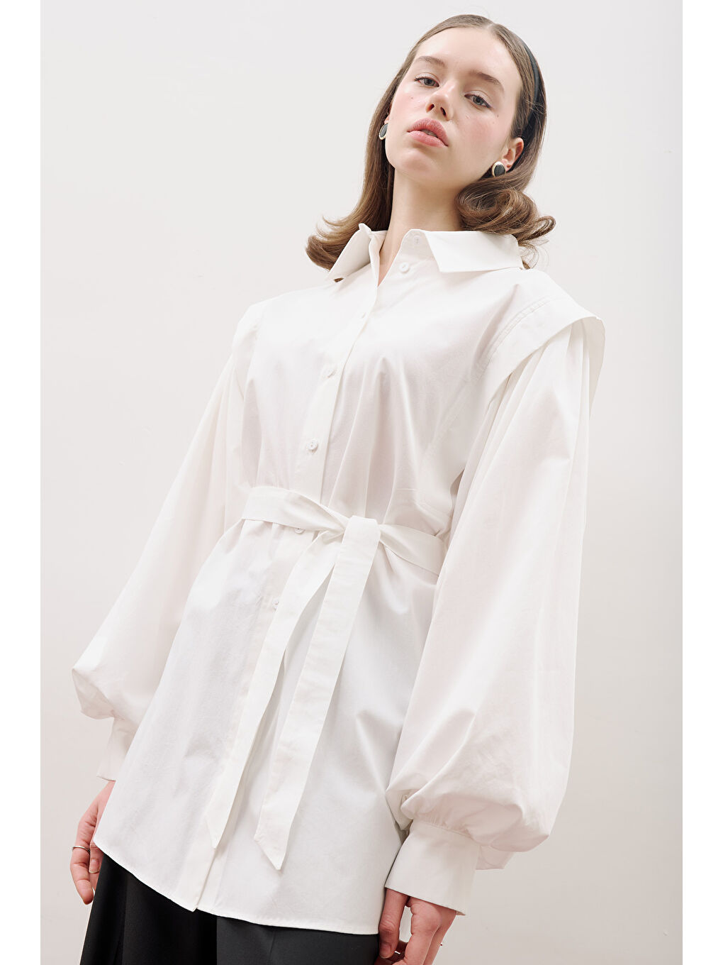 Nora Tasarım Gömlek Ekru-6