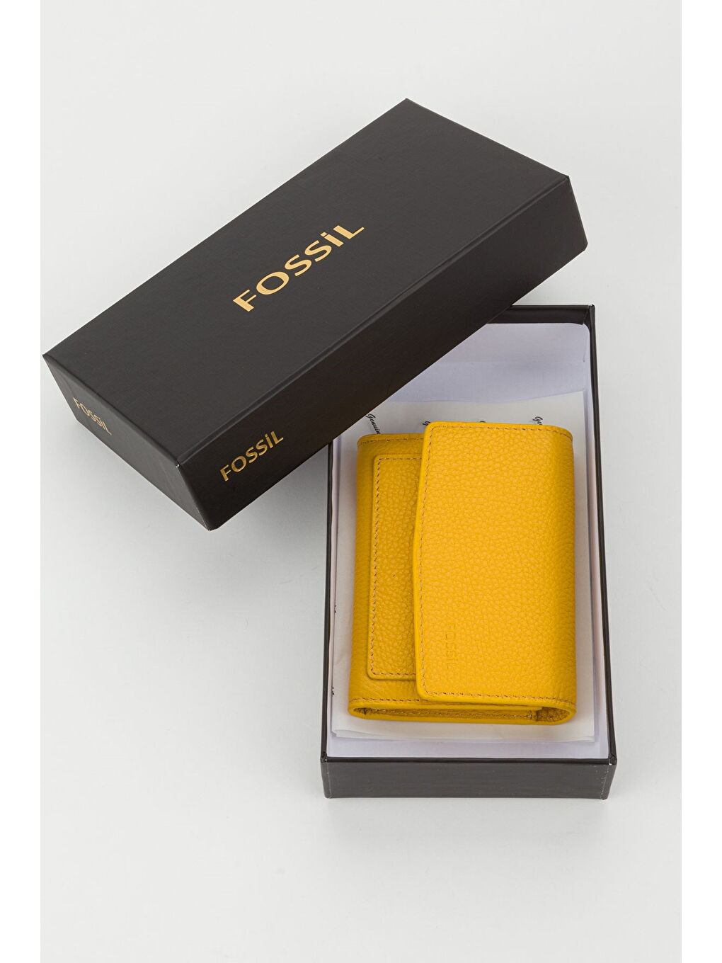 Sarı Kutulu Hakiki Deri Buz Mavi Orta Boy Kadın El Portföyü Kartlık Cüzdan-4