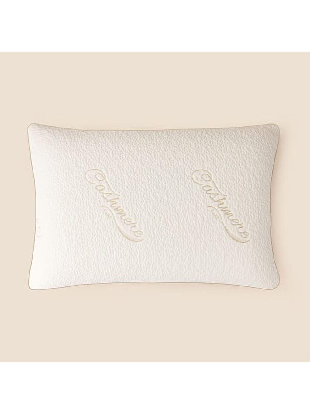 Soft Kaşmir Visko Yastık - Bej - 40x60 Cm