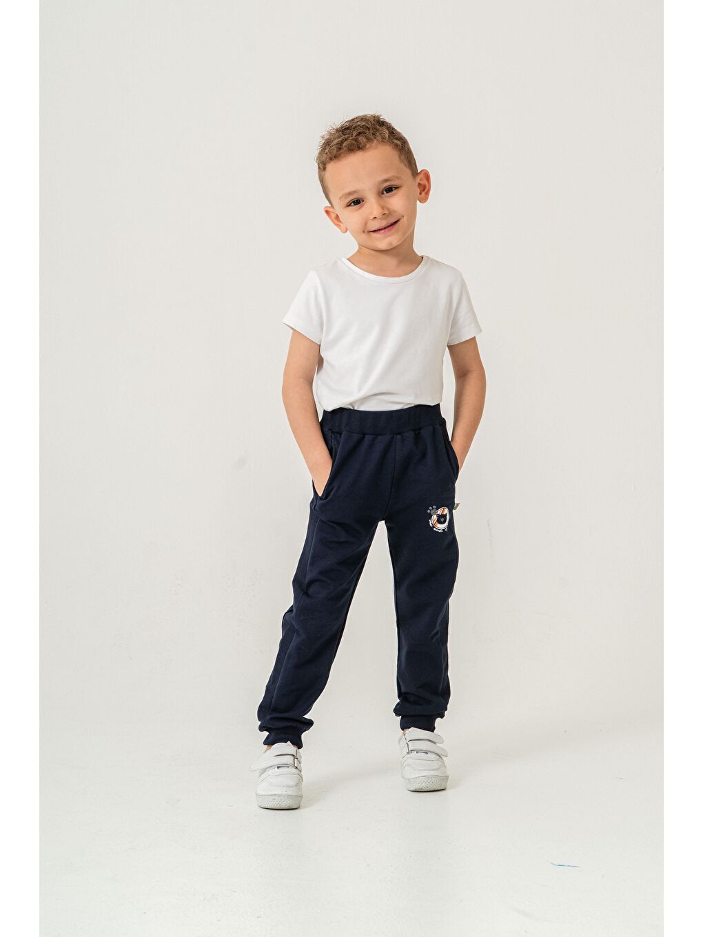 Lacivert Urban Animals Sports Co Baskılı Erkek Çocuk Eşofman Alt