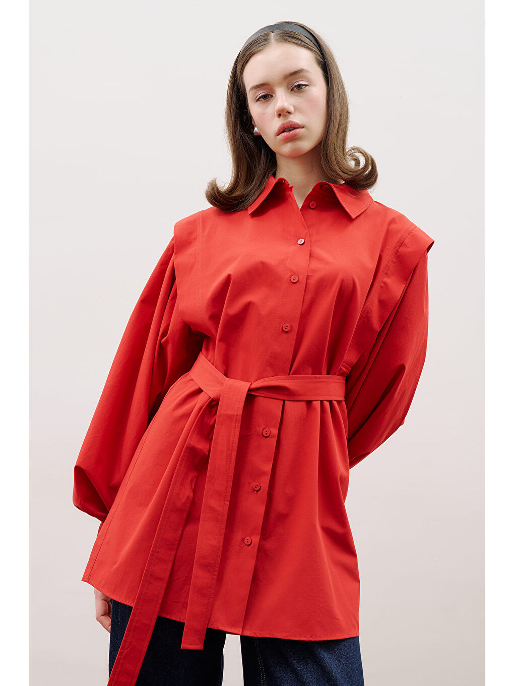 Nora Tasarım Gömlek Kırmızı