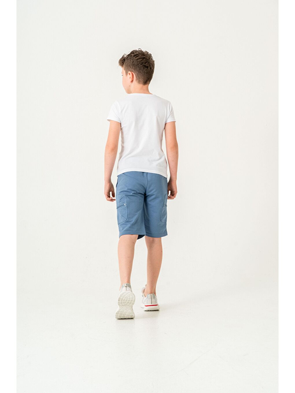 Mavi Premium Quality Baskılı Erkek Çocuk Şort-5