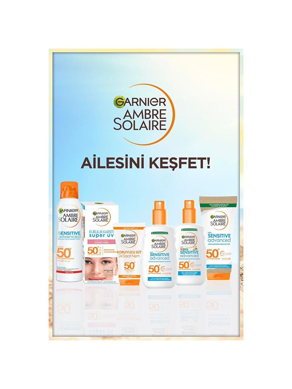 GARNIER Şeffaf Ambre Solaire Makyaj Üstü Güneş Koruyucu Yüz Misti 75 ml - 4