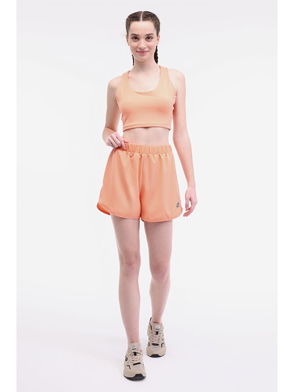 W-MIU RUNNING SHORT 5FX Turuncu Kadın Şort-2