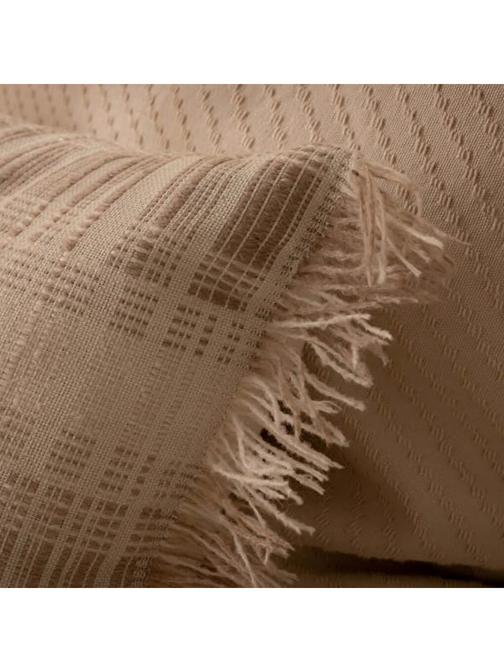 Soft Faint Kırlent - Ekru - 30x50 Cm-2
