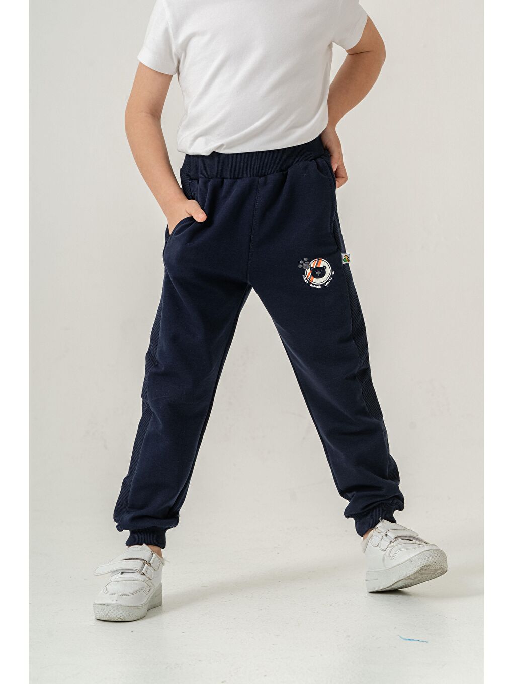 Lacivert Urban Animals Sports Co Baskılı Erkek Çocuk Eşofman Alt-6