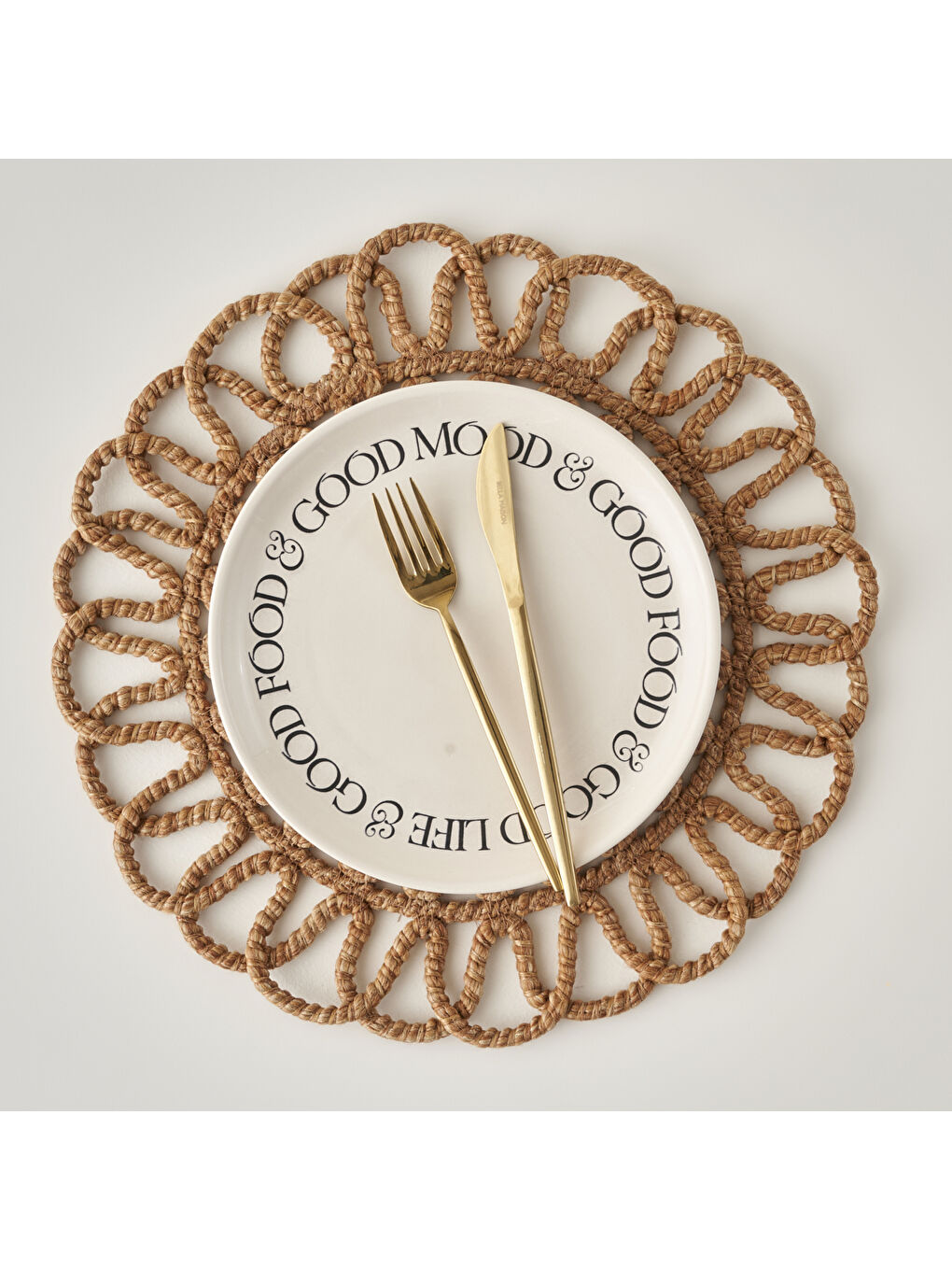 Rosy Örgü Amerikan Servis Kahverengi (35 cm)