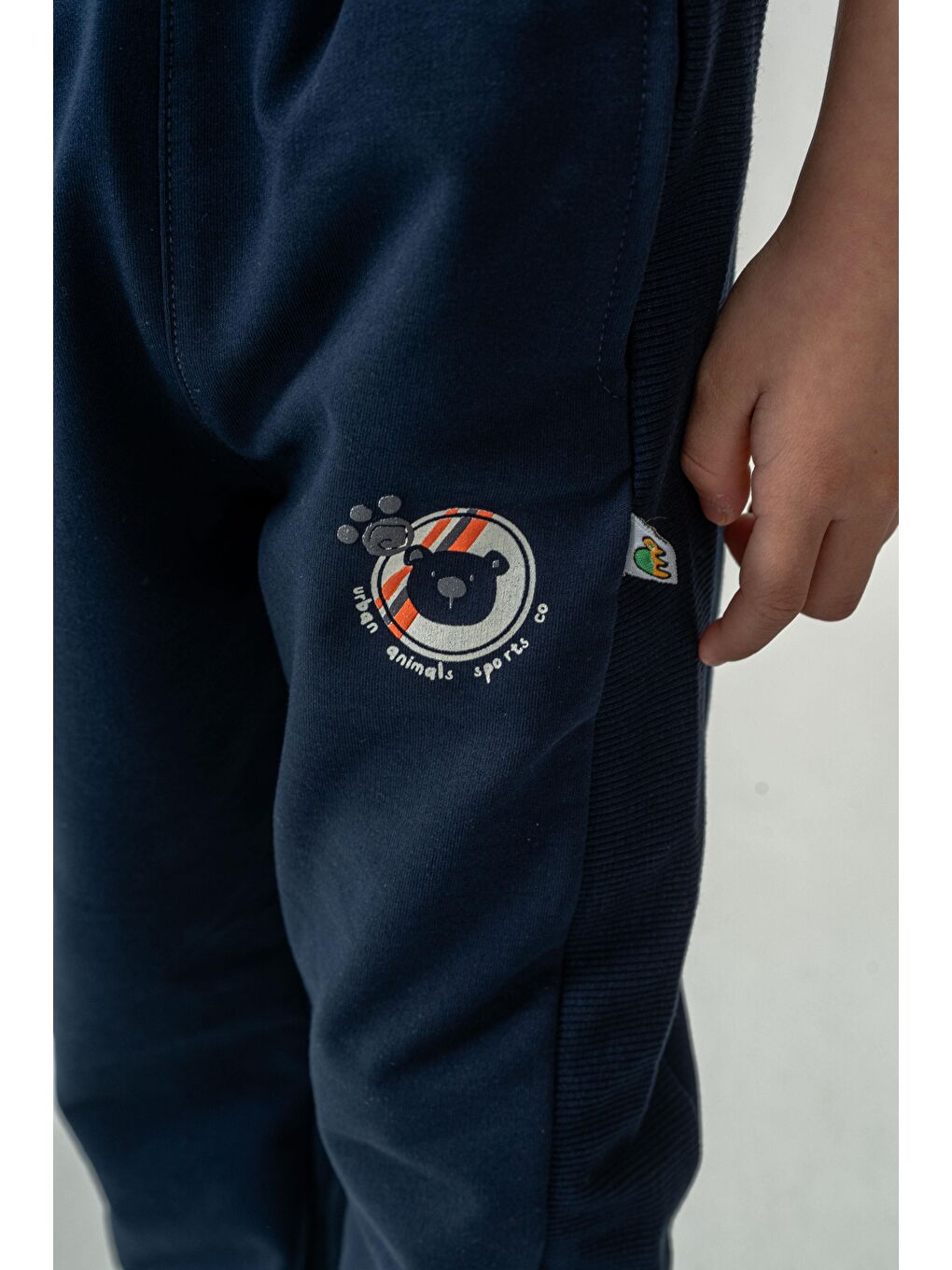 Lacivert Urban Animals Sports Co Baskılı Erkek Çocuk Eşofman Alt-8