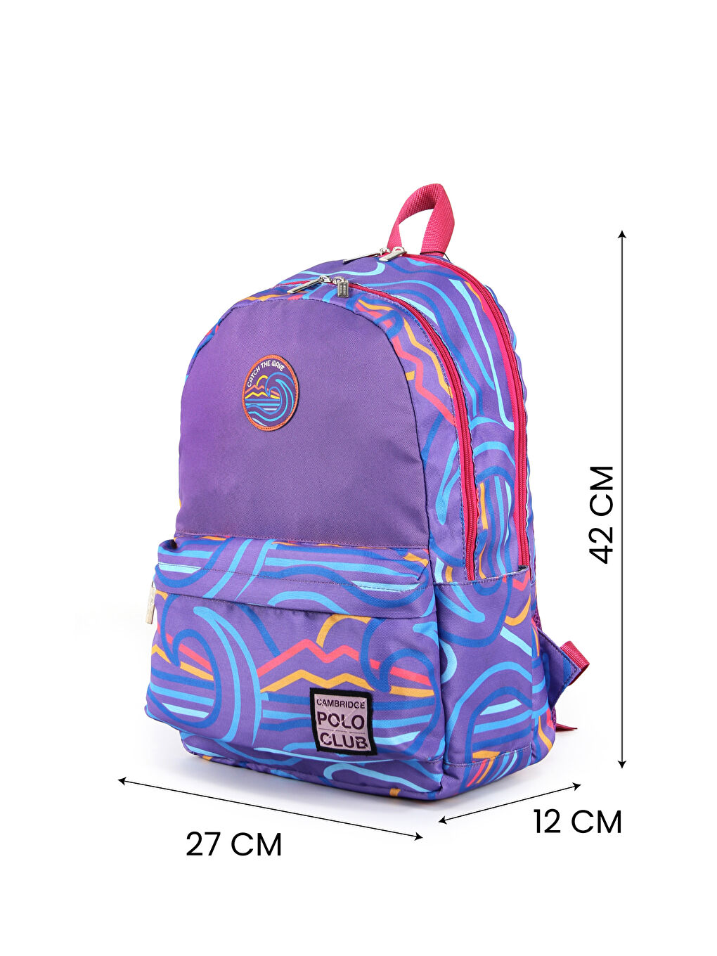 Wave Çift Ana Bölmeli Unisex Çocuk İlkokul Çanta Set-3