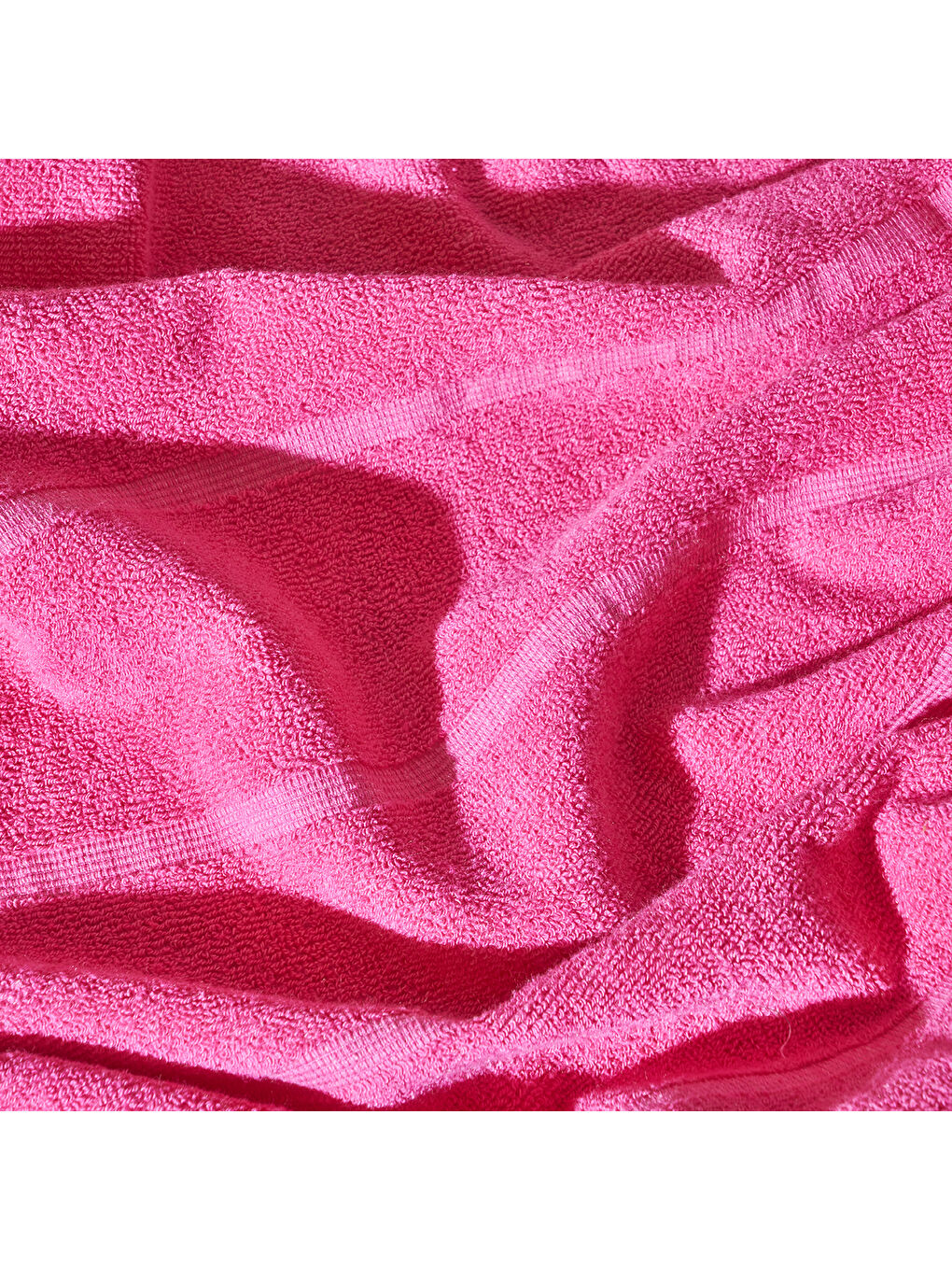 Holly Pamuklu Plaj Havlusu Fuşya (75x150 cm)-1