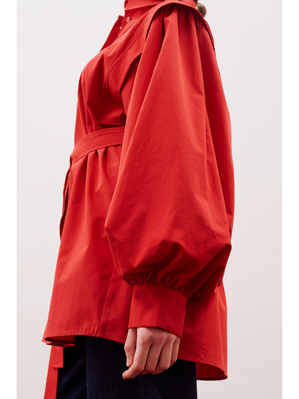 Nora Tasarım Gömlek Kırmızı-4