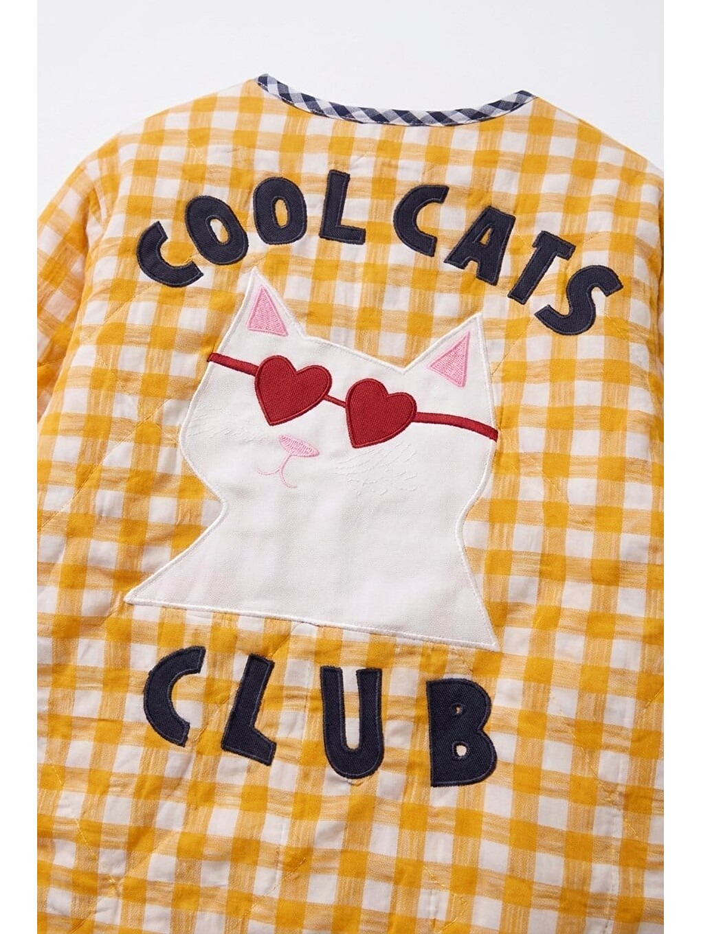Karışık Kız Çocuk Cool Cats Club Pötikare Kapitone Ceket-3