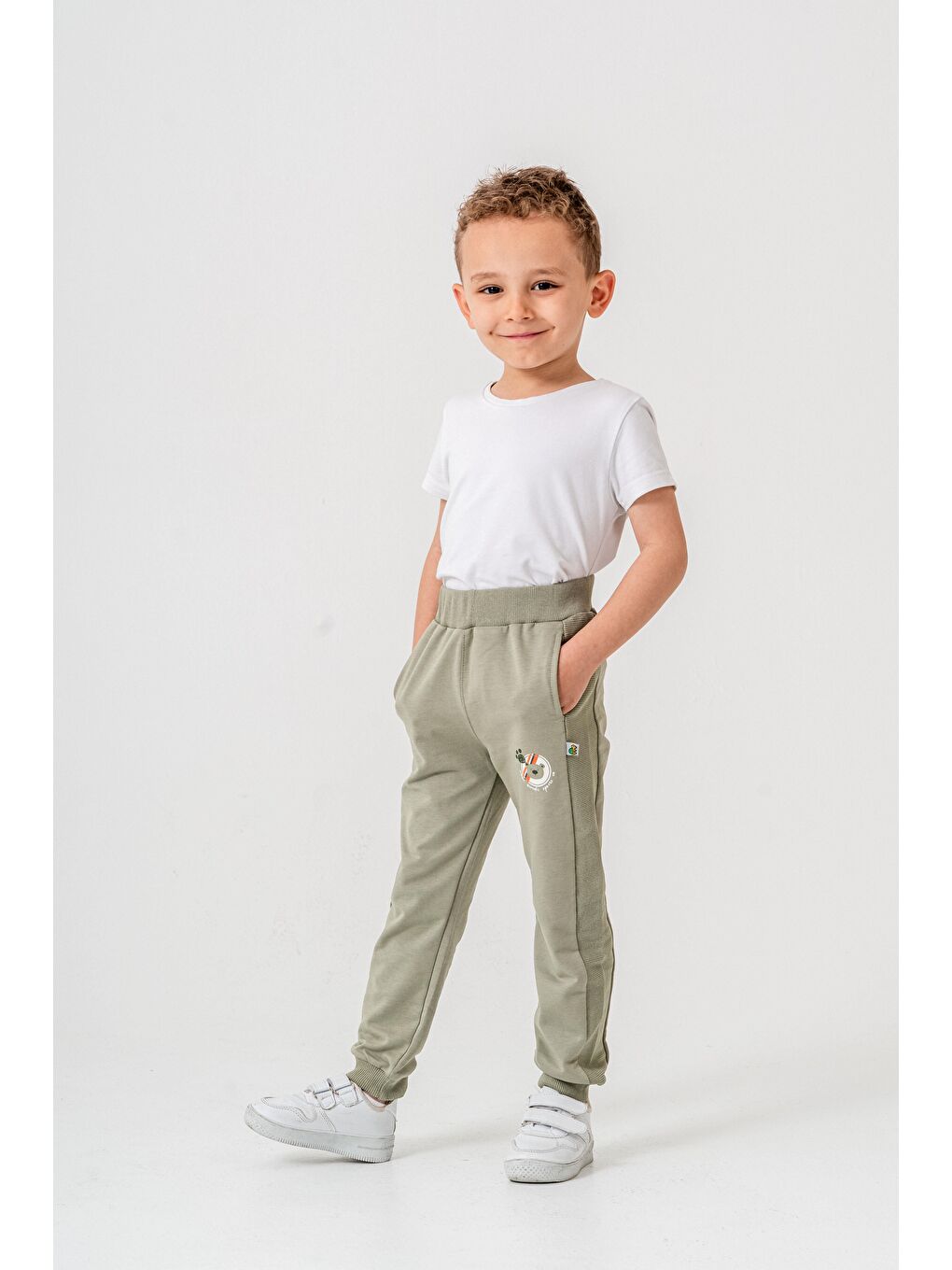 Yeşil Urban Animals Sports Co Baskılı Erkek Çocuk Eşofman Alt