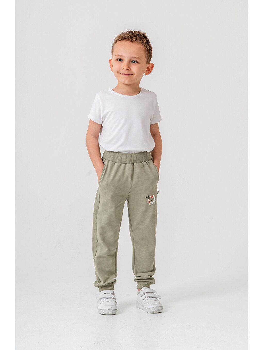 Yeşil Urban Animals Sports Co Baskılı Erkek Çocuk Eşofman Alt-1