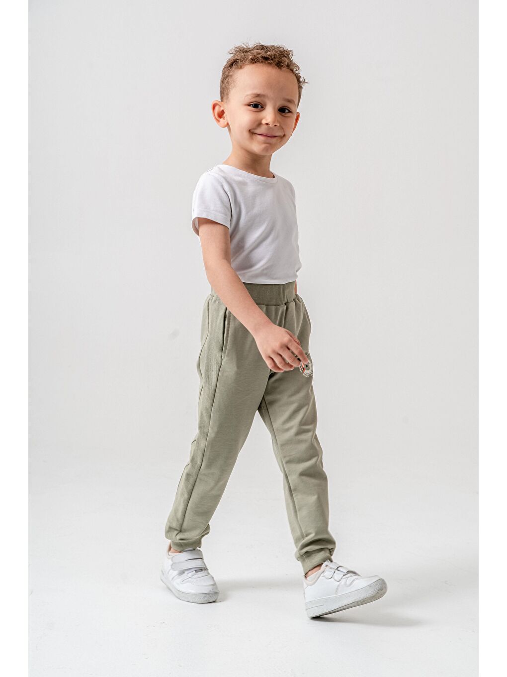 Yeşil Urban Animals Sports Co Baskılı Erkek Çocuk Eşofman Alt-3