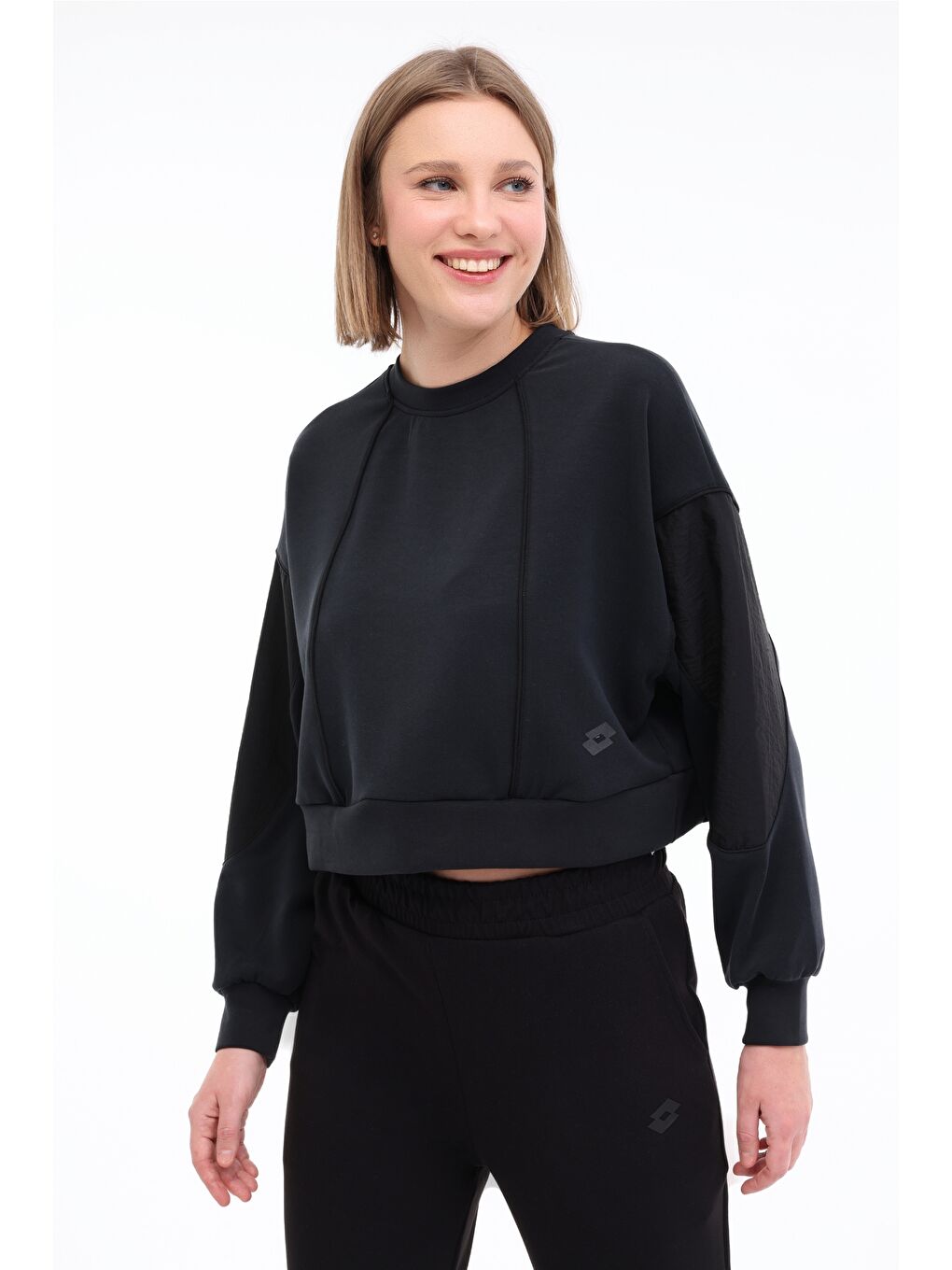 W-BETHANY C NECK SWT 4PR Siyah Kadın Sweatshirt