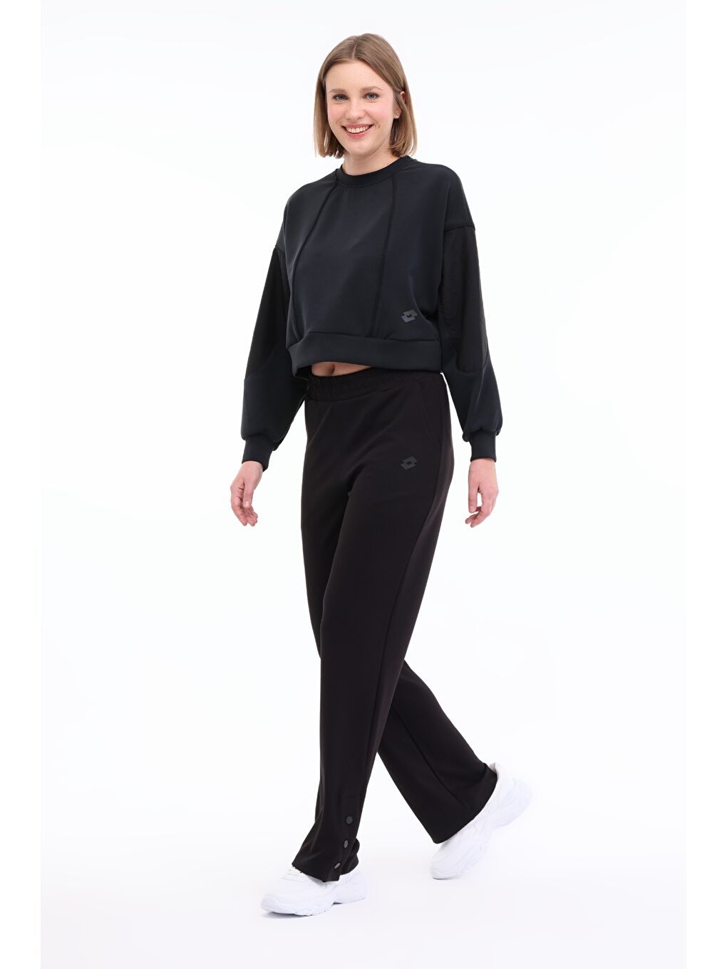 W-BETHANY C NECK SWT 4PR Siyah Kadın Sweatshirt-2