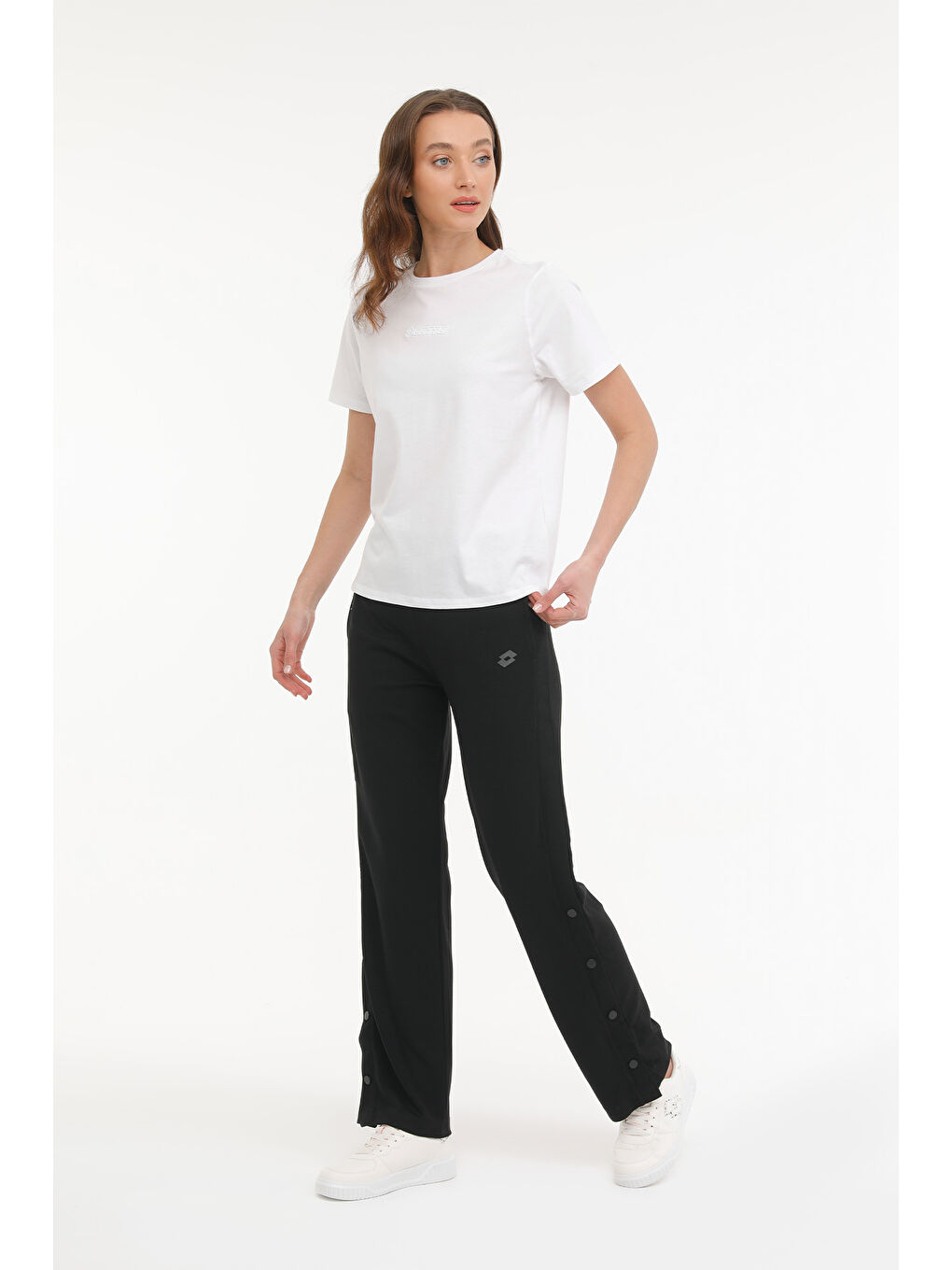 W-KEPY LONG T-SH 4 FX Beyaz Kadın Kısa Kol T-Shirt-2