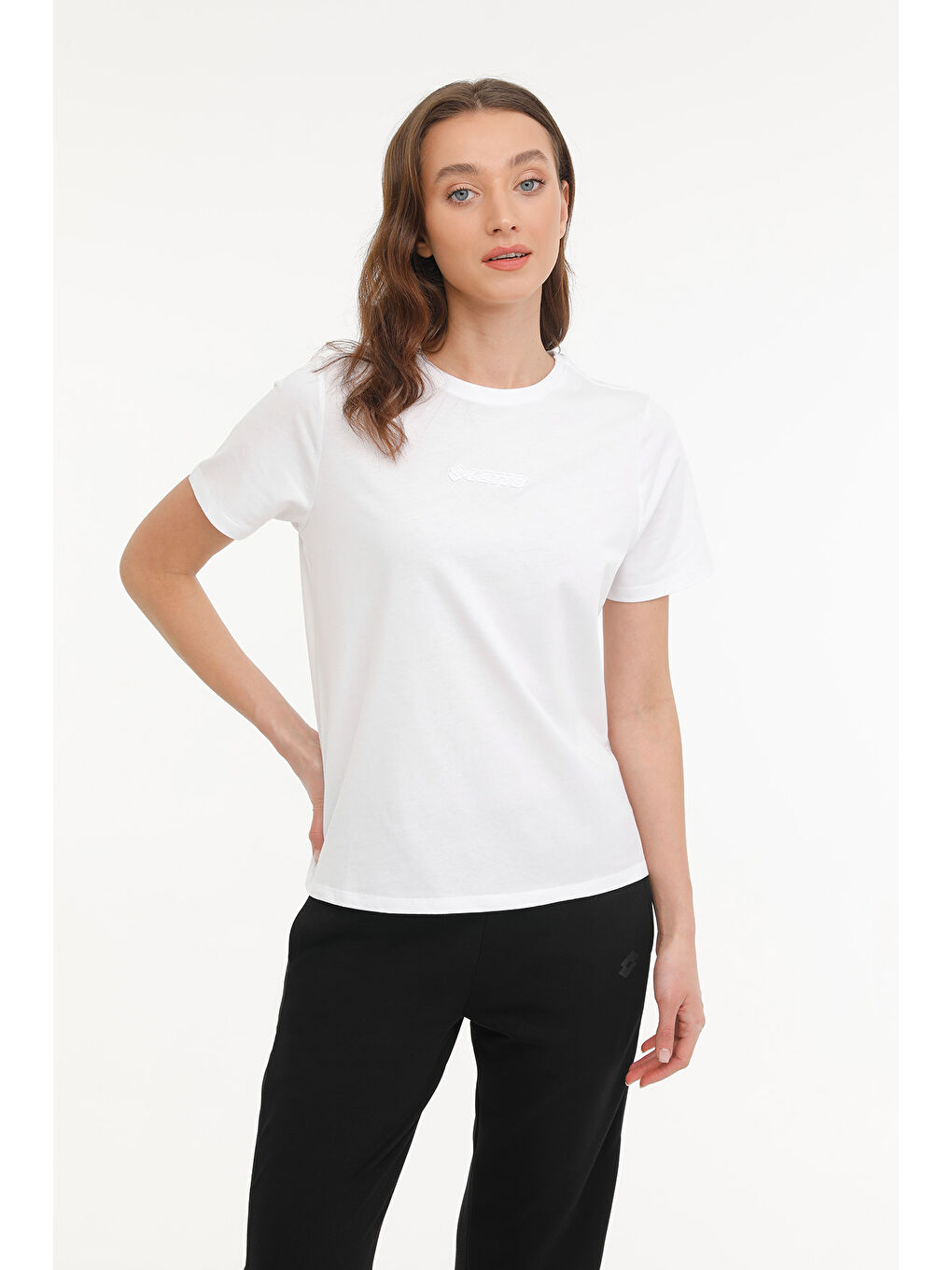 W-KEPY LONG T-SH 4 FX Beyaz Kadın Kısa Kol T-Shirt-4