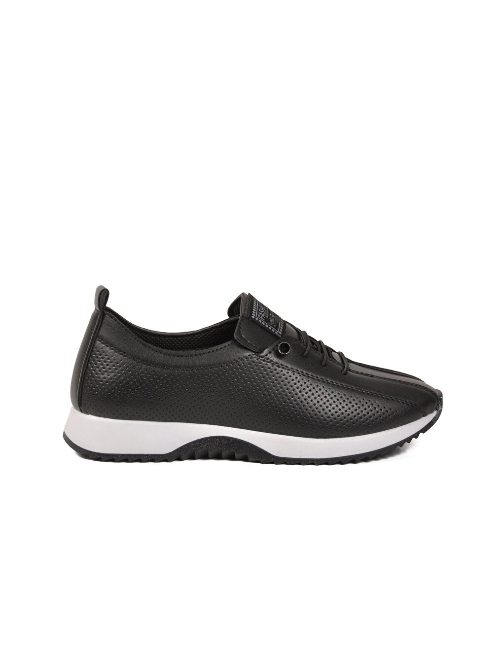 Siyah Lastik Bağcıklı Hafif Kadın Casual Ayakkabı 063 Z-1