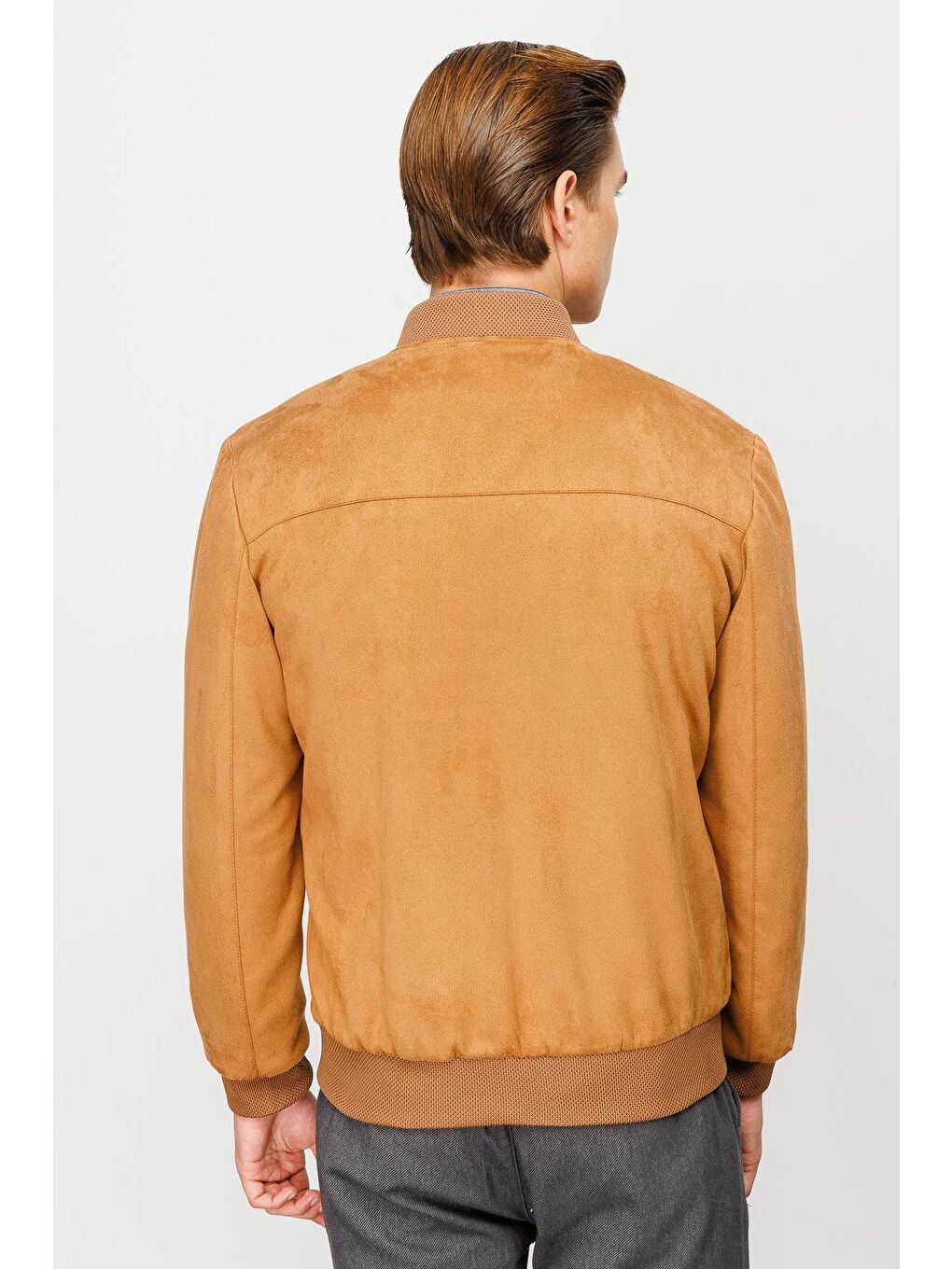 Kahverengi Erkek Kahve   Süet Mont-3