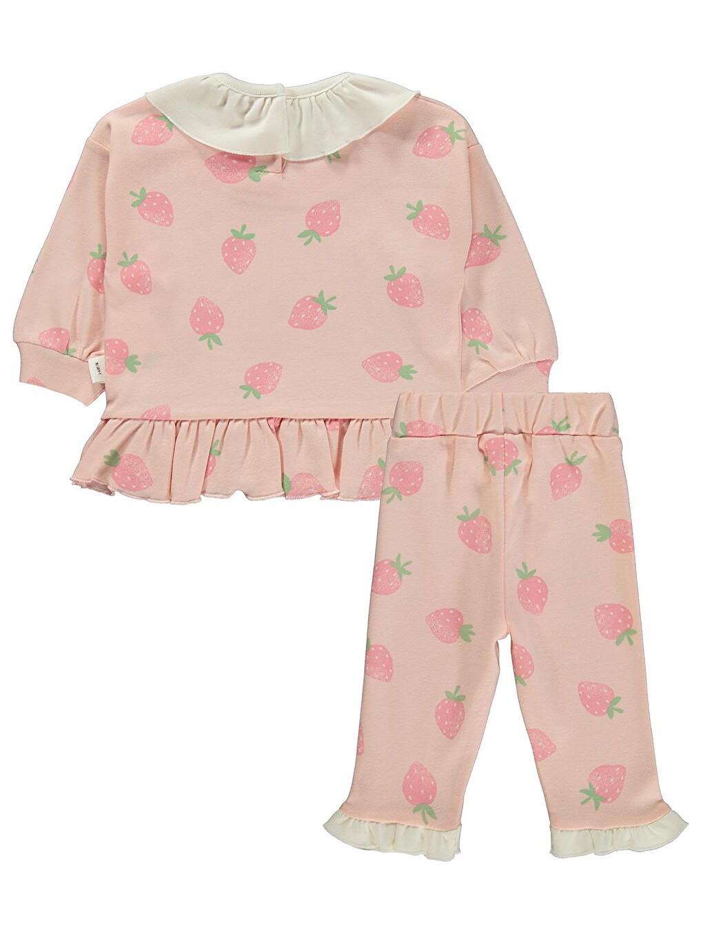 Baby My Lucky Bunny Baskılı 3-18 Ay Takım - Pembe-2