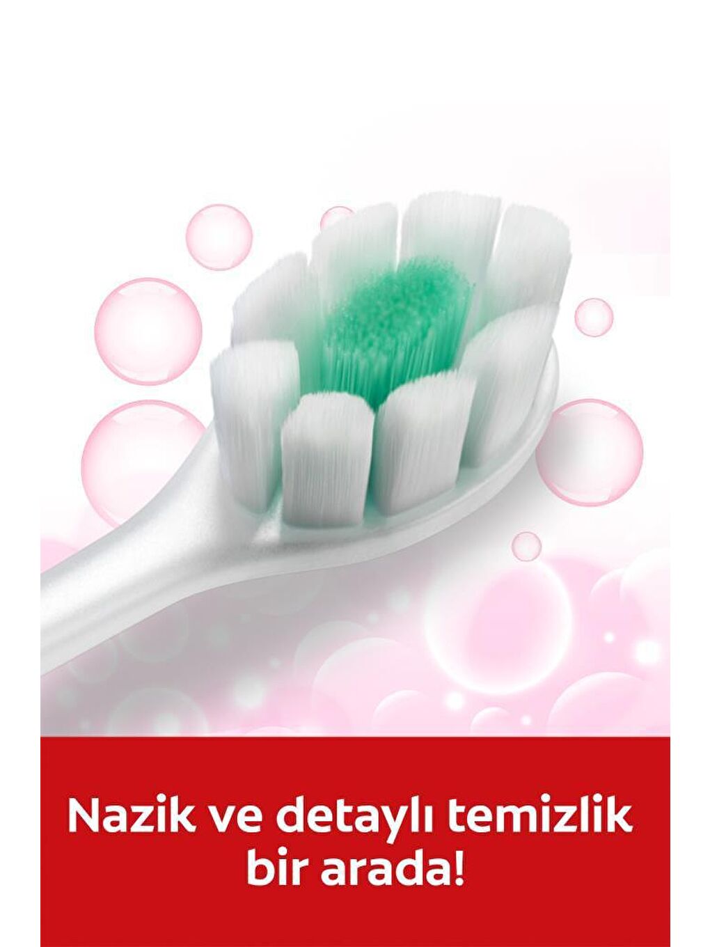 Colgate Beyaz-Lila-Açık Pembe FoamSoft Diş Eti Masajı Yumuşak Diş Fırçası - 1