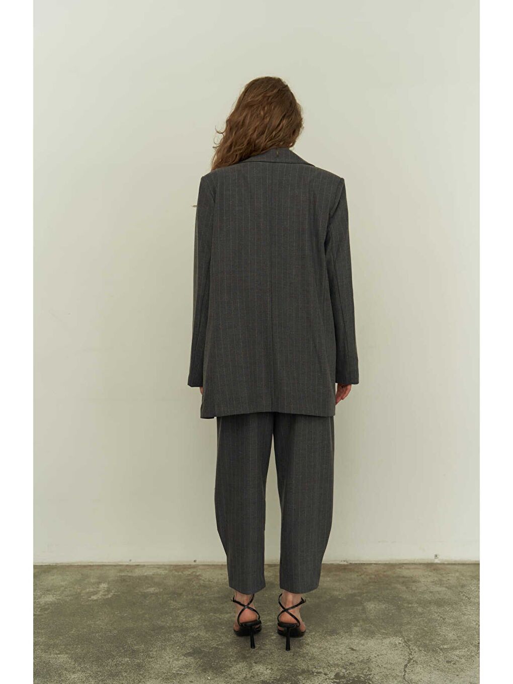 Polly Antrasit Üçlü Ceket Takım-2