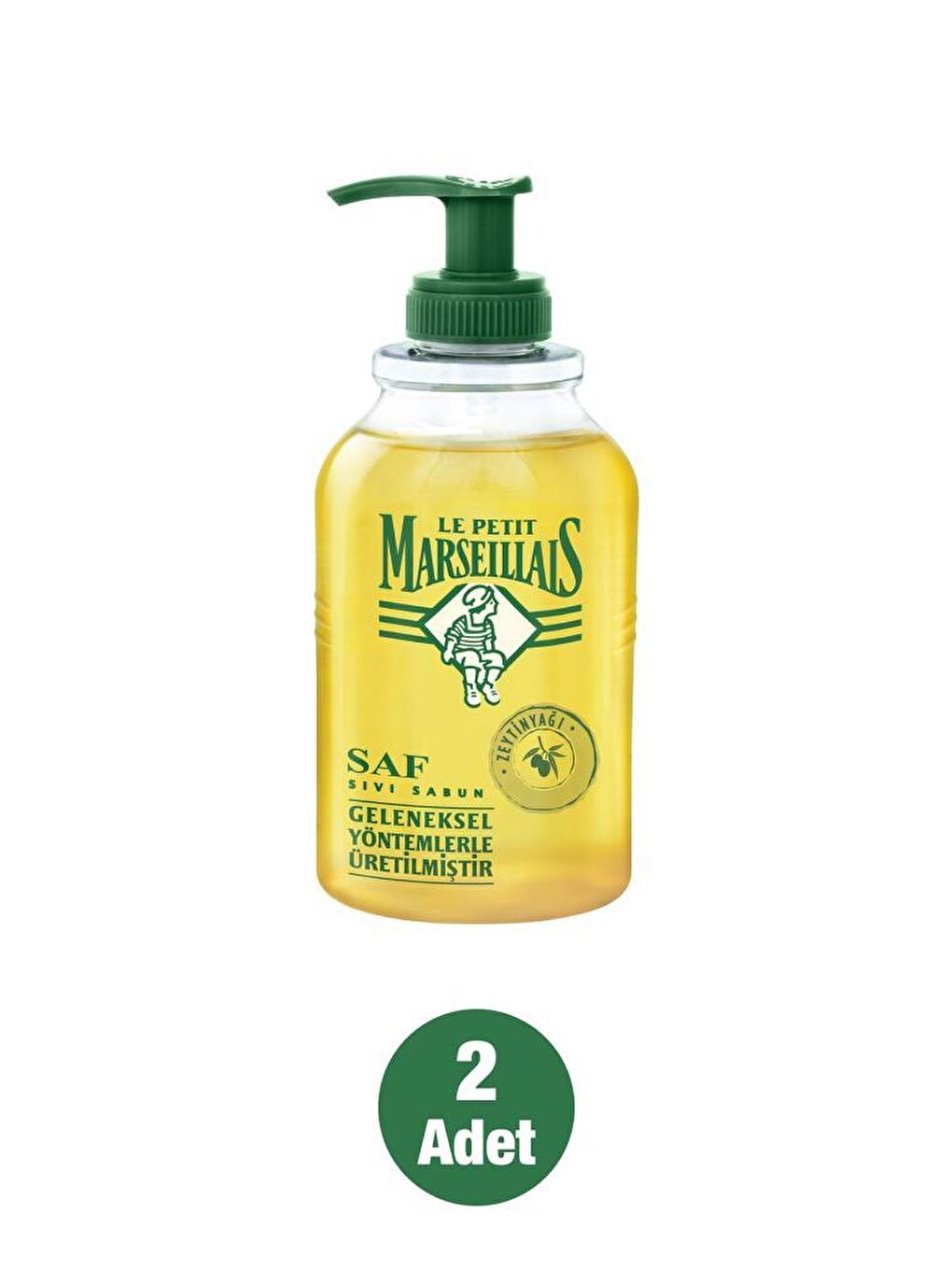 Le Petit Marseillais Renksiz Sıvı Sabun Zeytinyağı 300 ml x2 - 1