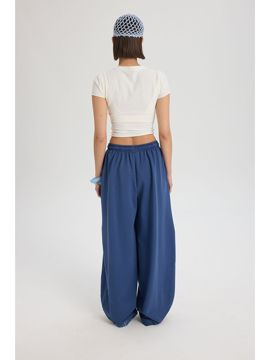 Scarlet İndigo Crop Eşofman Takım-4