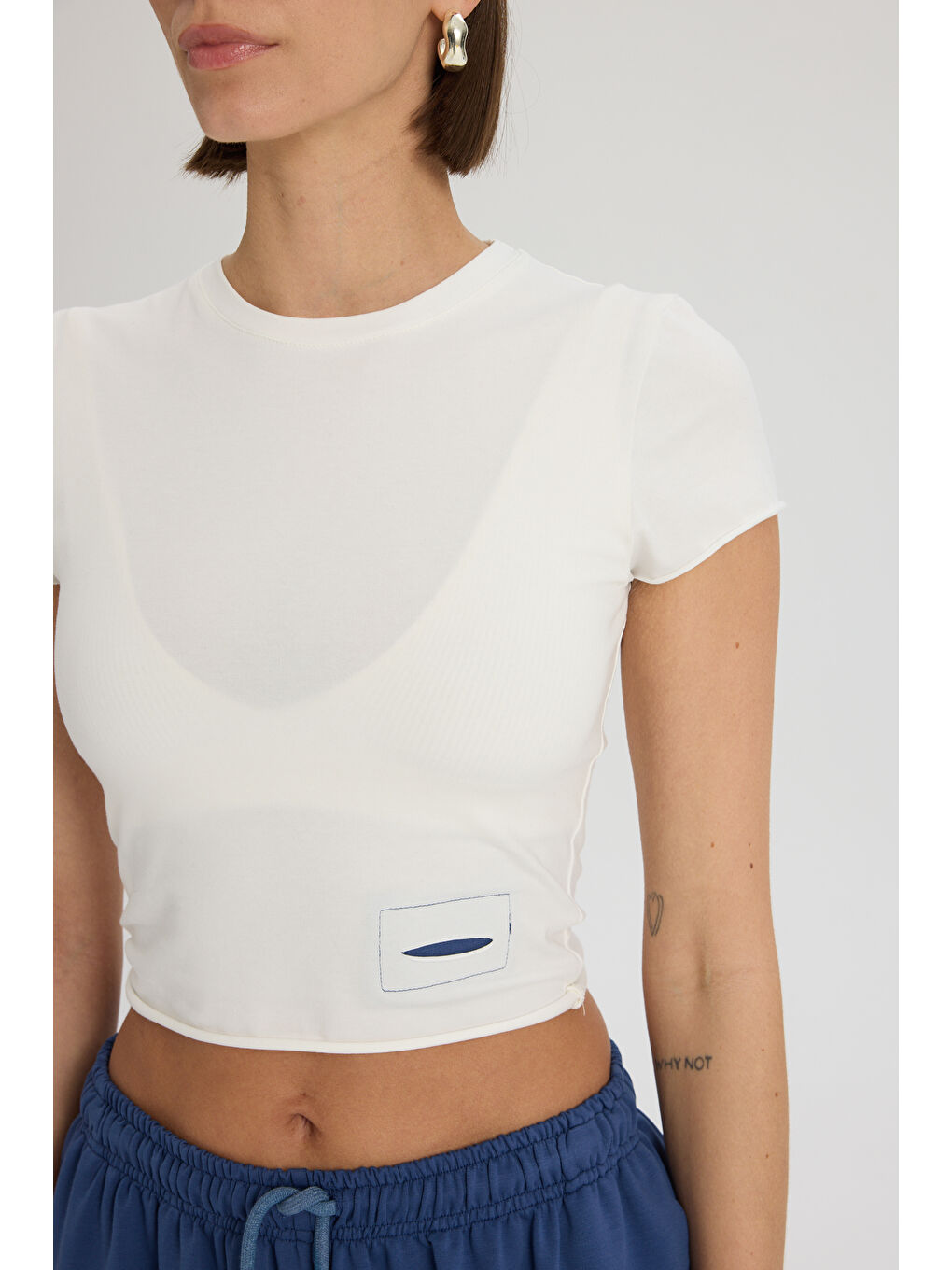 Scarlet İndigo Crop Eşofman Takım-6