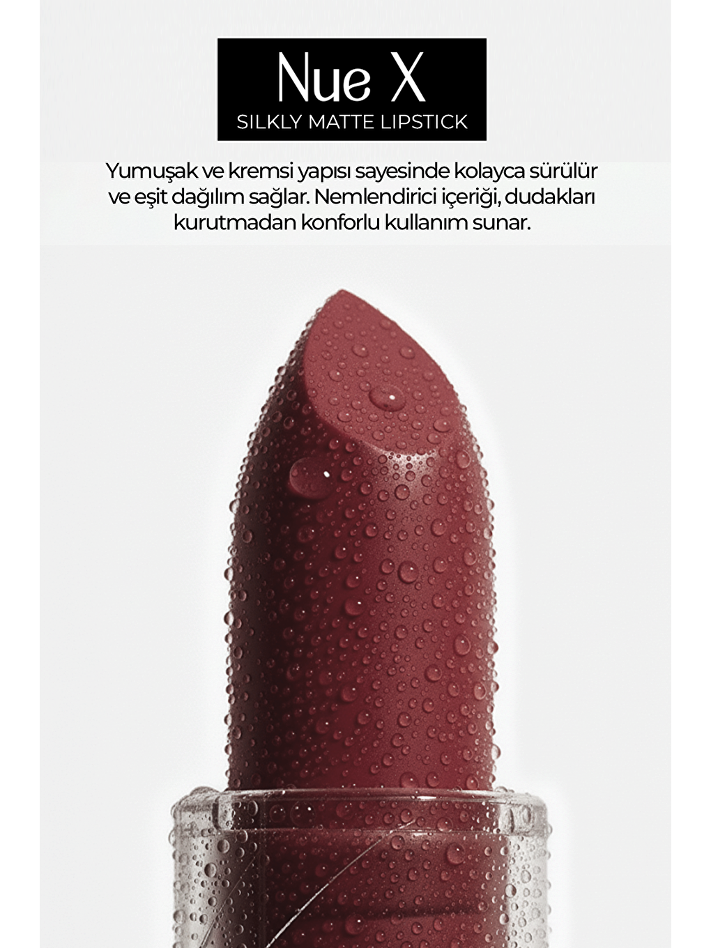 Nue X Silkly Matte Lipstick Wine Red 06-1